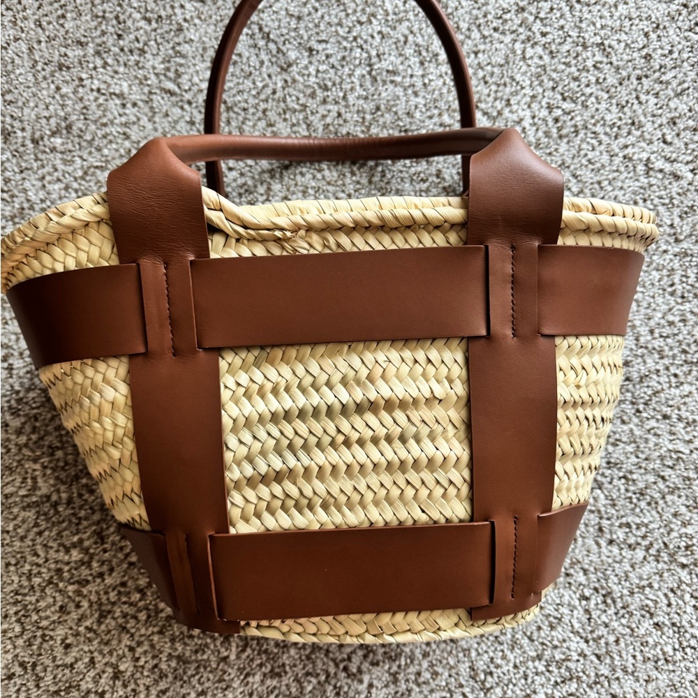 DeMellier Tan and Brown Woven Tote
